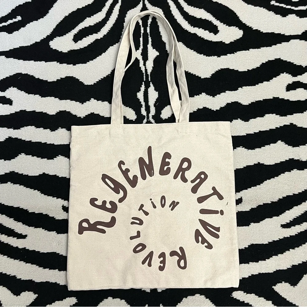 CHRISTY DAWN Tote Bag Regenerative Revolution Pockets Inside & Out Canvas